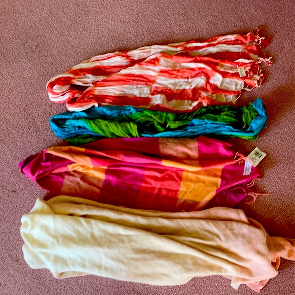 4 beautiful scarves!!